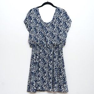 Bar III Blue Print Mini Dress Size L